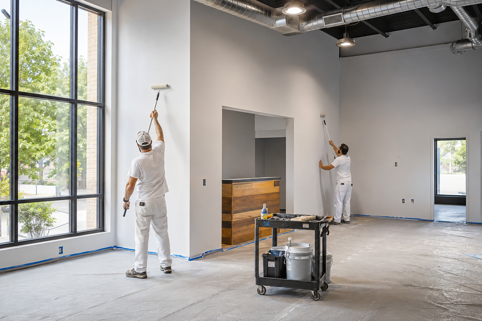 Commercial interior painting service