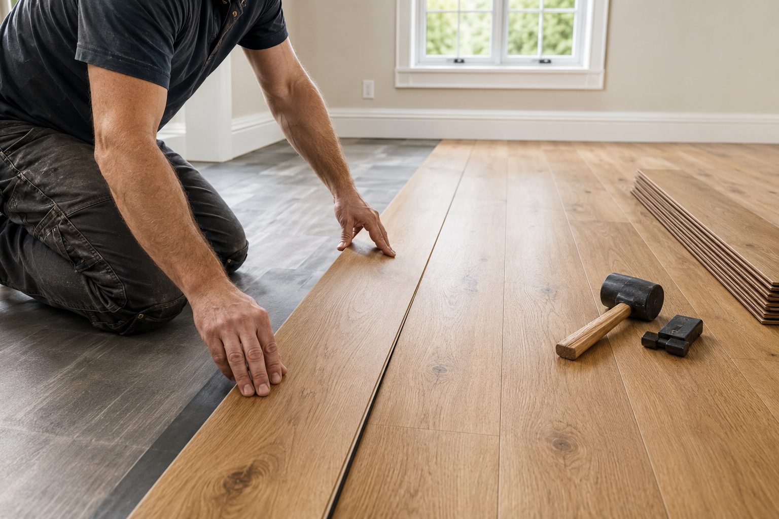 Professional flooring installation